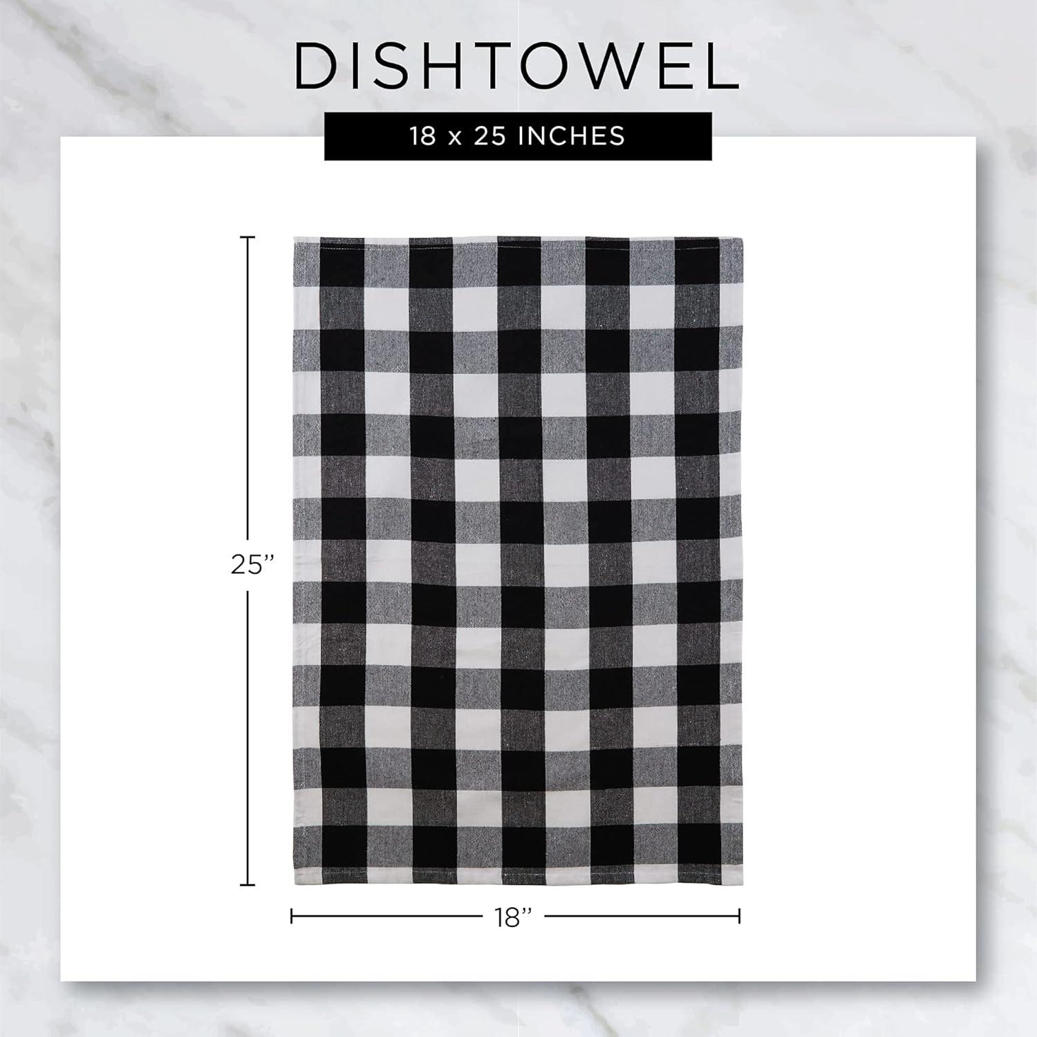 imageDII Waffle Weave Kitchen Collection 100 Cotton Dishtowel Set Leaf Green 6 PieceLeaf Green