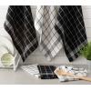 imageDII Waffle Weave Kitchen Collection 100 Cotton Dishtowel Set Leaf Green 6 PieceBlack