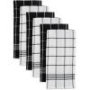 imageDII Waffle Weave Kitchen Collection 100 Cotton Dishtowel Set Leaf Green 6 PieceBlack