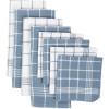 imageDII Waffle Weave Kitchen Collection 100 Cotton Dishtowel Set Leaf Green 6 PieceBlue