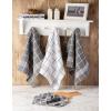 imageDII Waffle Weave Kitchen Collection 100 Cotton Dishtowel Set Leaf Green 6 PieceGray