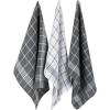 imageDII Waffle Weave Kitchen Collection 100 Cotton Dishtowel Set Leaf Green 6 PieceGray