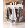 imageDII Waffle Weave Kitchen Collection 100 Cotton Dishtowel Set Leaf Green 6 PieceGray