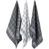 imageDII Waffle Weave Kitchen Collection 100 Cotton Dishtowel Set Leaf Green 6 PieceGray
