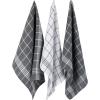 imageDII Waffle Weave Kitchen Collection 100 Cotton Dishtowel Set Leaf Green 6 PieceGray