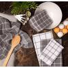 imageDII Waffle Weave Kitchen Collection 100 Cotton Dishtowel Set Leaf Green 6 PieceGray