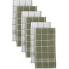 imageDII Waffle Weave Kitchen Collection 100 Cotton Dishtowel Set Leaf Green 6 PieceLeaf Green