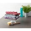 imageDII Waffle Weave Kitchen Collection 100 Cotton Dishtowel Set Leaf Green 6 PieceMocha Brown