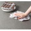 imageDII Waffle Weave Kitchen Collection 100 Cotton Dishtowel Set Leaf Green 6 PieceMocha Brown