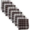 imageDII Waffle Weave Kitchen Collection 100 Cotton Dishtowel Set Leaf Green 6 PieceMocha Brown