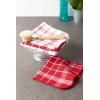 imageDII Waffle Weave Kitchen Collection 100 Cotton Dishtowel Set Leaf Green 6 PieceRed