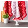 imageDII Waffle Weave Kitchen Collection 100 Cotton Dishtowel Set Leaf Green 6 PieceRed