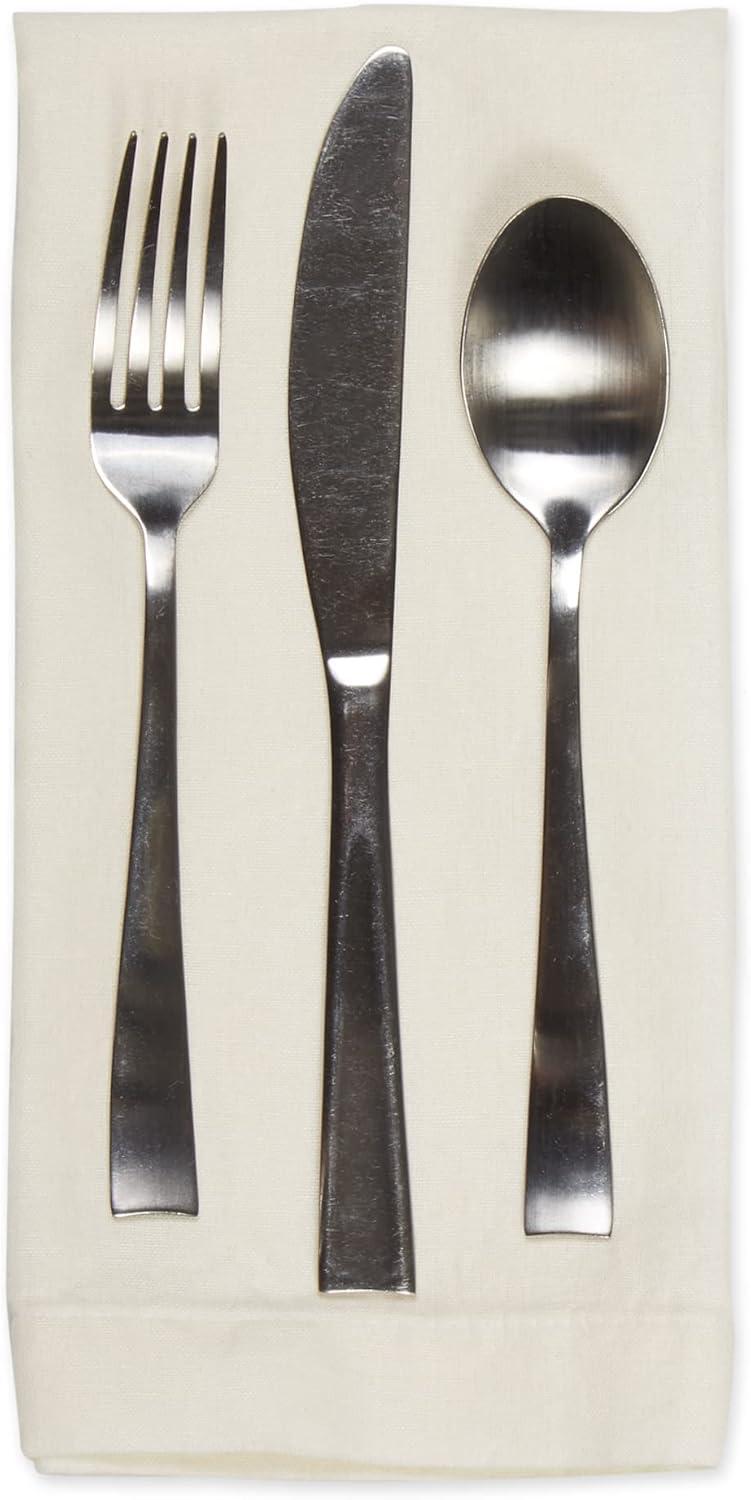 imageDII Linen Tabletop Collection Machine Washable Placemat Set 145x205 Cream 4 PieceCream