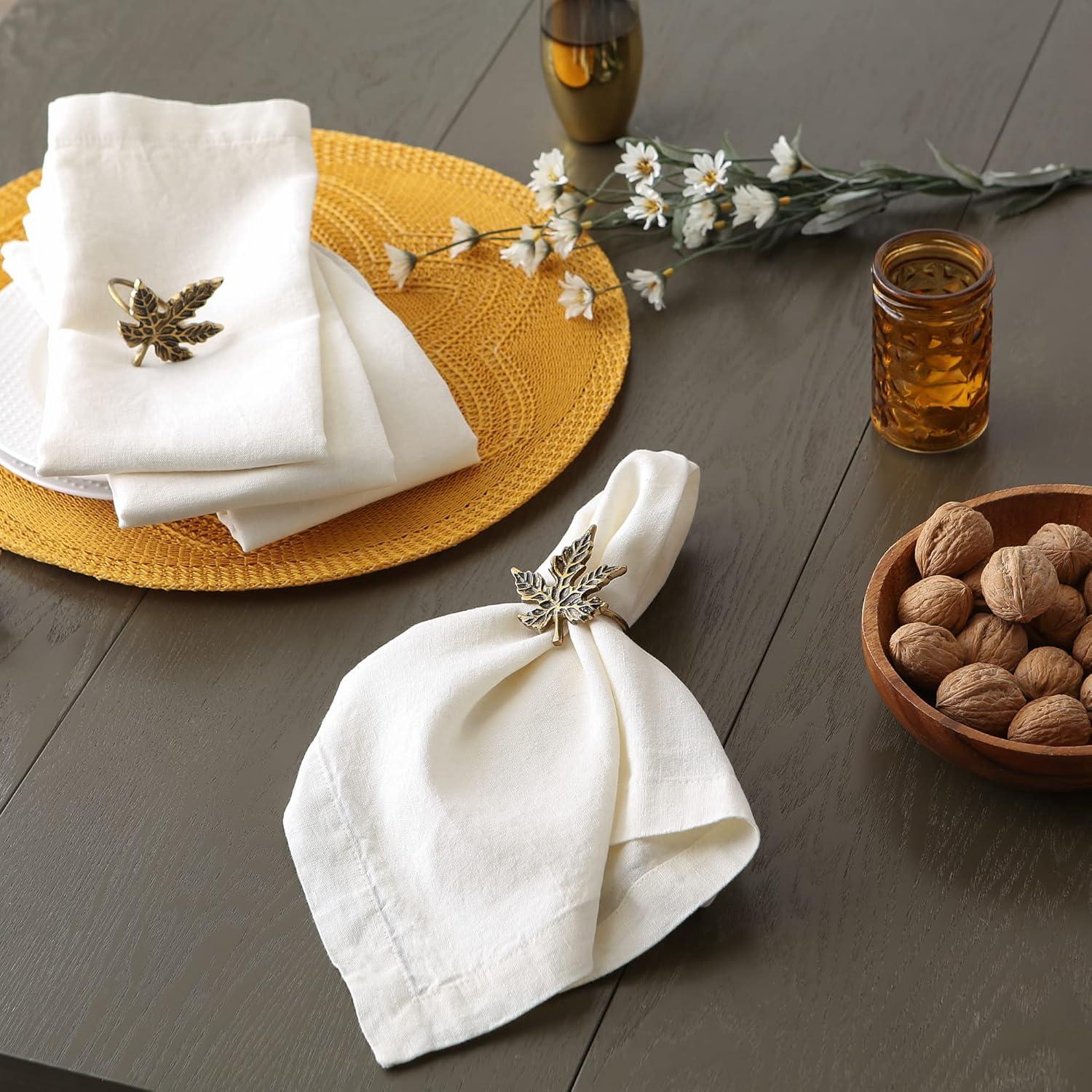 imageDII Linen Tabletop Collection Machine Washable Placemat Set 145x205 Cream 4 PieceCream