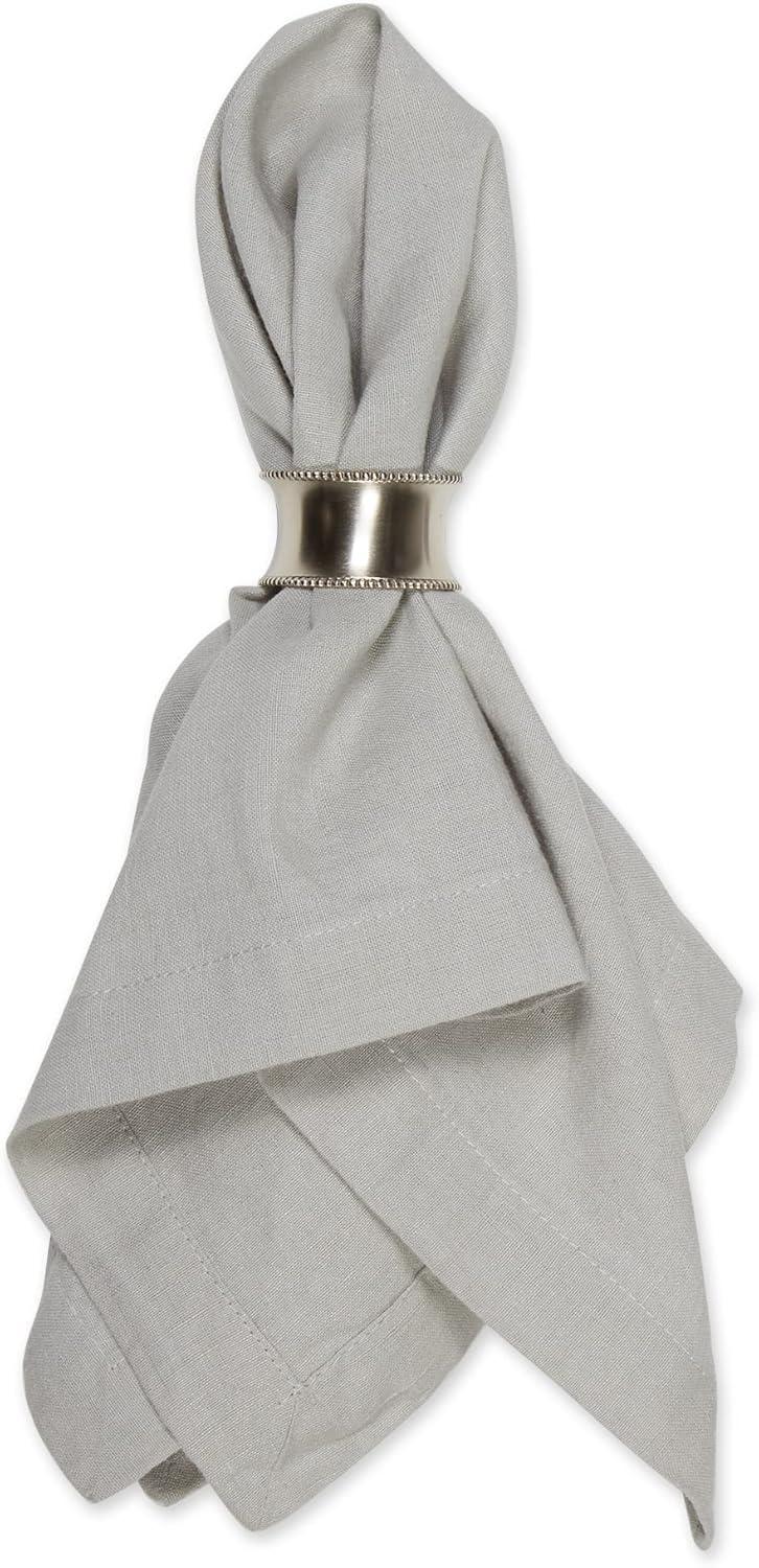 imageDII Linen Tabletop Collection Machine Washable Placemat Set 145x205 Cream 4 PieceLight Rain