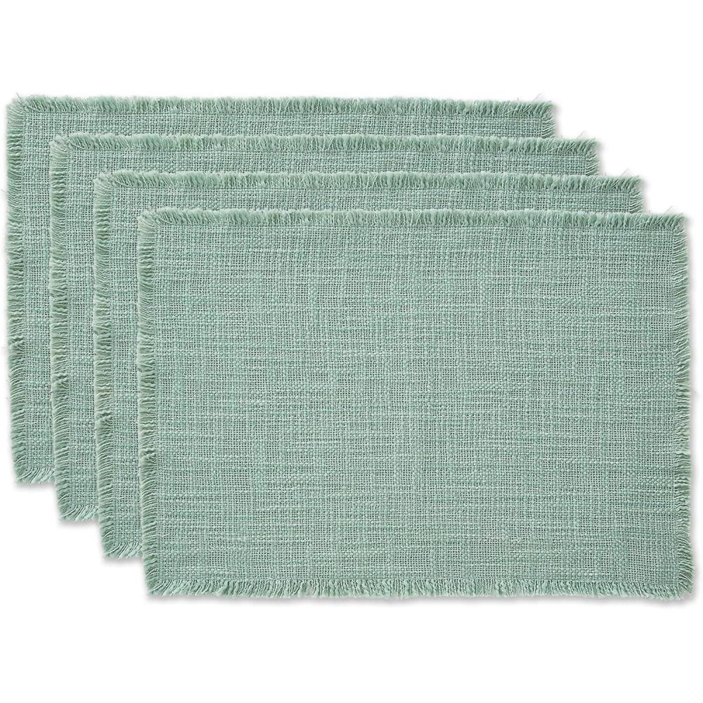 imageDII Linen Tabletop Collection Machine Washable Placemat Set 145x205 Cream 4 PieceJadeite