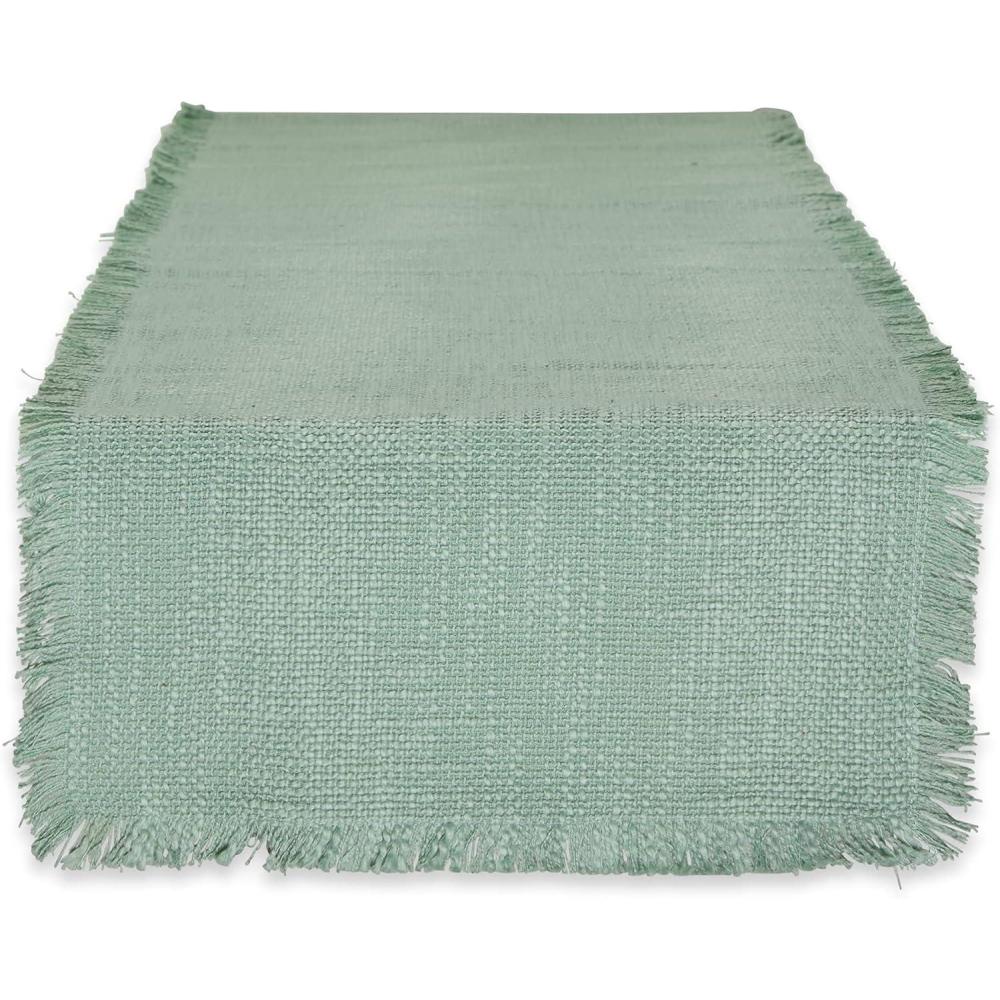 imageDII Linen Tabletop Collection Machine Washable Table Runner 145x72 JadeiteJadeite