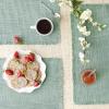 imageDII Linen Tabletop Collection Machine Washable Placemat Set 145x205 Cream 4 PieceJadeite