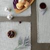 imageDII Linen Tabletop Collection Machine Washable Placemat Set 145x205 Cream 4 PieceLight Rain