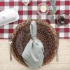 imageDII Linen Tabletop Collection Machine Washable Placemat Set 145x205 Cream 4 PieceLight Rain