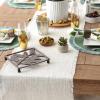 imageDII Linen Tabletop Collection Machine Washable Table Runner 145x72 JadeiteCream