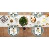 imageDII Linen Tabletop Collection Machine Washable Table Runner 145x72 JadeiteCream
