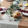 imageDII Linen Tabletop Collection Machine Washable Table Runner 145x72 JadeiteLight Rain