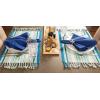 imageDII Seashore Collection Beach House Dcor Placemat Set 13x19 Beach Vibes Blue 6 PieceBeach Vibes Blue
