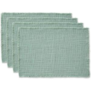 imageDII Linen Tabletop Collection Machine Washable Placemat Set 145x205 Cream 4 PieceJadeite