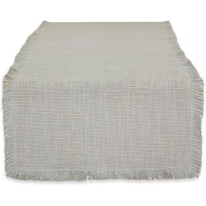 imageDII Linen Tabletop Collection Machine Washable Table Runner 145x72 JadeiteLight Rain