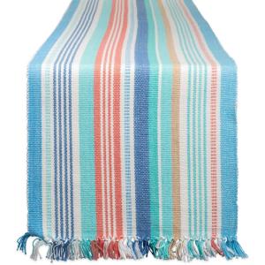 imageDII Seashore Collection Beach House Dcor Table Runner 13x72 Seashore Stripe