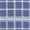 imageDII Basic Terry Collection Windowpane Dishtowel Set 16x26 Red Solid 4 PieceStonewash Blue Check