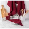 imageDII Basic Terry Collection Windowpane Dishtowel Set 16x26 Red Solid 4 PieceWine Solid