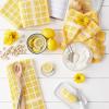 imageDII Basic Terry Collection Windowpane Dishtowel Set 16x26 Red Solid 4 PieceYellow Check