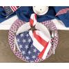 imageDII 4th of July Stars ampamp Stripes Tabletop Collection Napkin Set 20x20 Red White ampamp Blue 6 Piece20 x 20 Set of 6