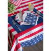 imageDII 4th of July Stars ampamp Stripes Tabletop Collection Napkin Set 20x20 Red White ampamp Blue 6 Piece70 Round