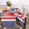 imageDII 4th of July Stars ampamp Stripes Tabletop Collection Napkin Set 20x20 Red White ampamp Blue 6 PieceTable Runner  14x72
