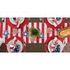 imageDII 4th of July Stars ampamp Stripes Tabletop Collection Napkin Set 20x20 Red White ampamp Blue 6 PieceTable Runner  14x72