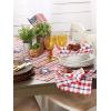 imageDII American Plaid Table Top Collection for Everyday Use Summer CookOuts Barbeques Picnics IndoorOutdoor Entertaining 100 Cotton Machine Washable Tablecloth 52x5270 Round