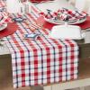 imageDII American Plaid Table Top Collection for Everyday Use Summer CookOuts Barbeques Picnics IndoorOutdoor Entertaining 100 Cotton Machine Washable Tablecloth 52x52Table Runner  14x72 Pack of 2
