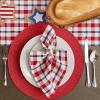 imageDII American Plaid Table Top Collection for Everyday Use Summer CookOuts Barbeques Picnics IndoorOutdoor Entertaining 100 Cotton Machine Washable Tablecloth 52x5220 x 20 Set of 6