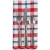 imageDII American Plaid Table Top Collection for Everyday Use Summer CookOuts Barbeques Picnics IndoorOutdoor Entertaining 100 Cotton Machine Washable Tablecloth 52x5220 x 20 Set of 6
