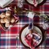 imageDII Americana Plaid Table Top Collection Table Runner 14x72 Red White ampamp BlueRed  White   Blue