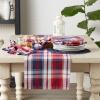 imageDII Americana Plaid Table Top Collection Tablecloth 60x84 Red White ampamp BlueRed  White   Blue