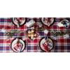 imageDII Americana Plaid Table Top Collection Tablecloth 60x84 Red White ampamp BlueRed  White   Blue