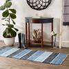 imageDII Chindi Rug Collection Reversible Recycled Yarn HandDyed 2 Ft 3in x 6 Ft DenimDenim