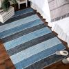 imageDII Chindi Rug Collection Reversible Recycled Yarn HandDyed 2 Ft 3in x 6 Ft DenimDenim