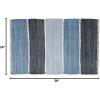 imageDII Chindi Rug Collection Reversible Recycled Yarn HandDyed 2 Ft 3in x 6 Ft DenimDenim