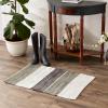 imageDII Chindi Rug Collection Reversible Recycled Yarn HandDyed 2 Ft 3in x 6 Ft DenimGrey