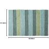 imageDII Chindi Rug Collection Reversible Recycled Yarn HandDyed 2 Ft 3in x 6 Ft DenimJadeite